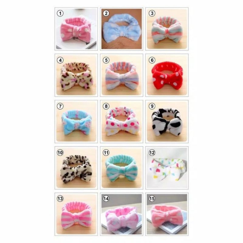 BANDANA BANDO RAMBUT HEADBAND PITA BESAR UNTUK CUCI MUKA MAKEUP FASHION KOREAN STYLE