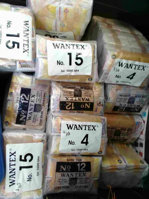 Wantex Pewarna Pakaian/Kain Isi 10 Bungkus/1 Ikat &quot;SATU WARNA&quot; Tidak Luntur Padi Gunting Original