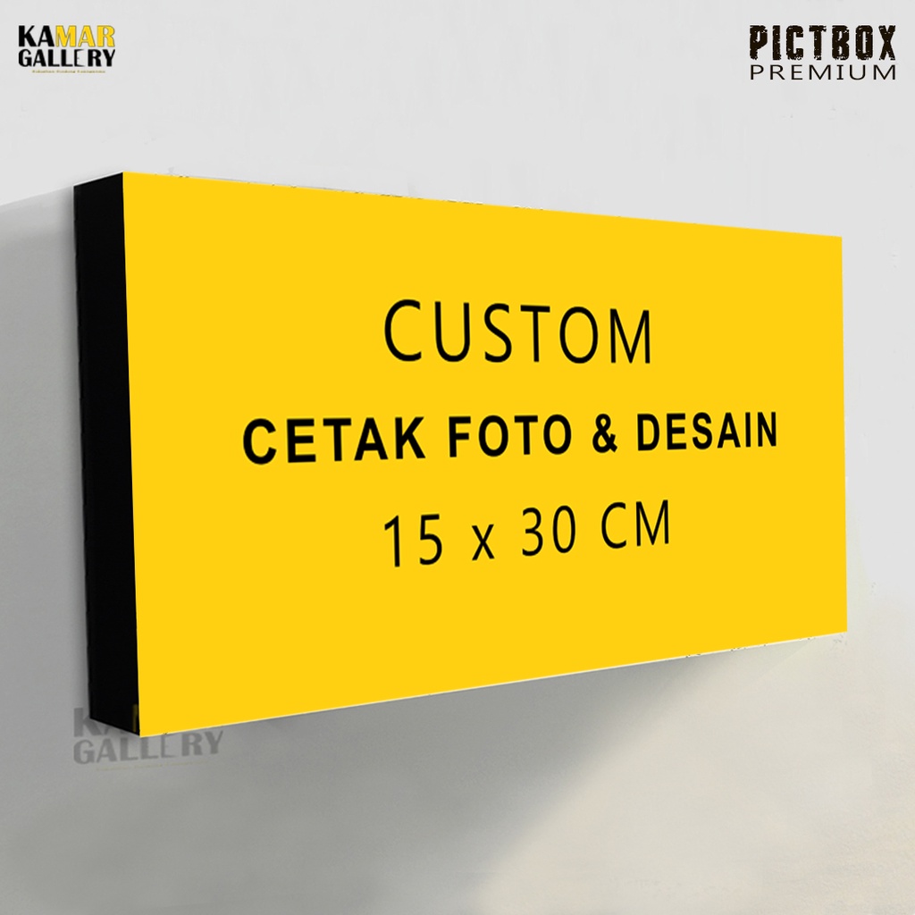 Cetak foto bingkai mini galeri 15x30 cm Photowall Hiasan dinding custom foto Bingkai foto kayu Dekor