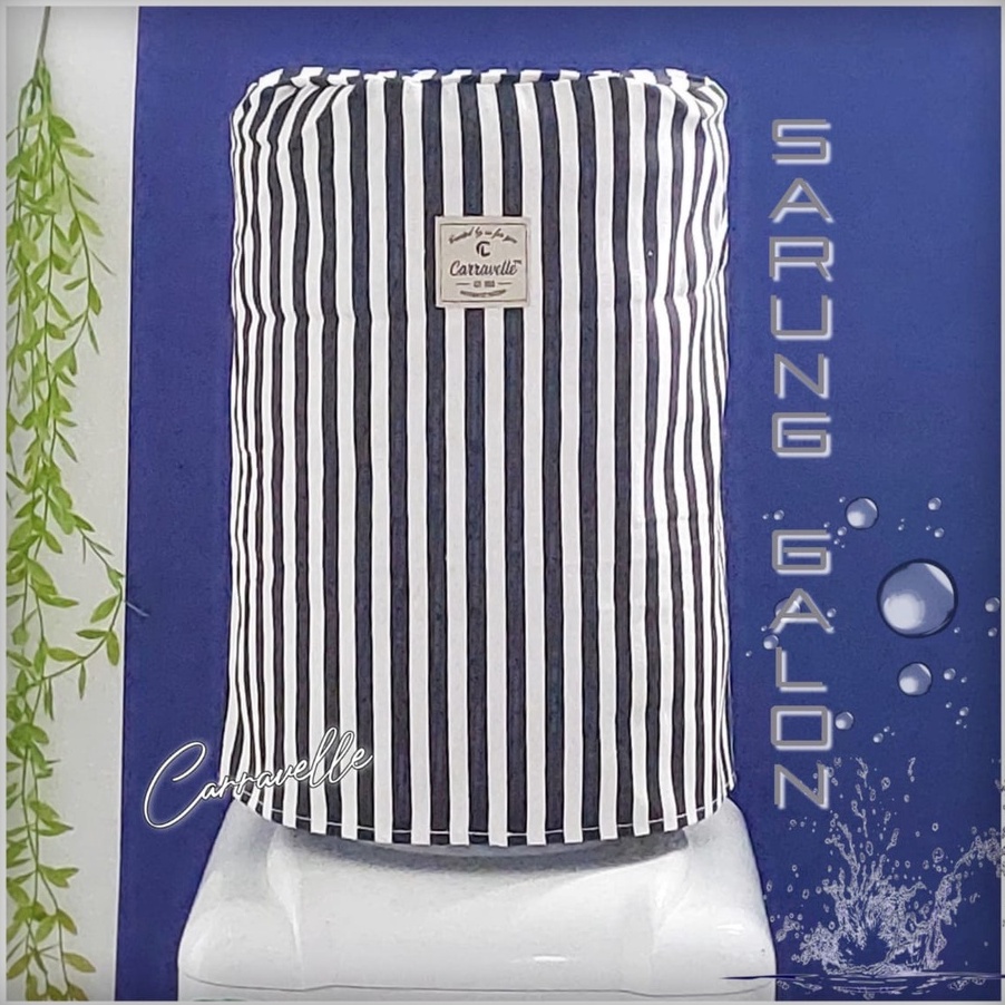 Sarung Cover Galon Dispenser Penutup Galon Kanvas Motif.