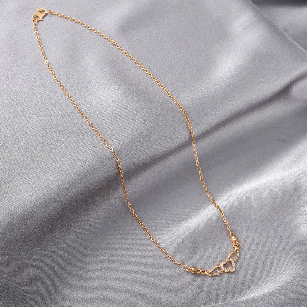 ✨❤️✅COD Kalung Wanita Titanium Anti Karat Rose Gold Aksesoris Fashion Kalung Choker Korea Murah D036