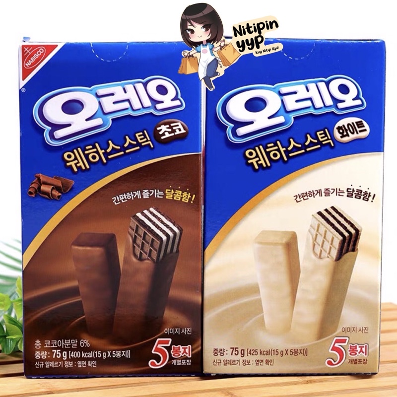 [ASLI KOREA] OREO Wafer Stick Biscuit - Oreo Waffle Korea isi 5 (75gr)