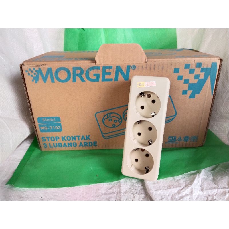 STOP KONTAK ARDE 3 LUBANG MORGEN