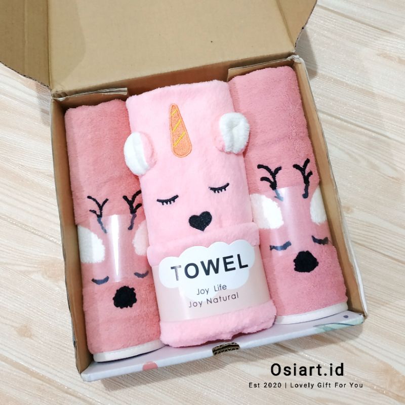 [Ready Stok] Osiart.id Hampers Baby Girl Hadiah Kado Pernikahan Hampers Wedding Handuk Microfiber