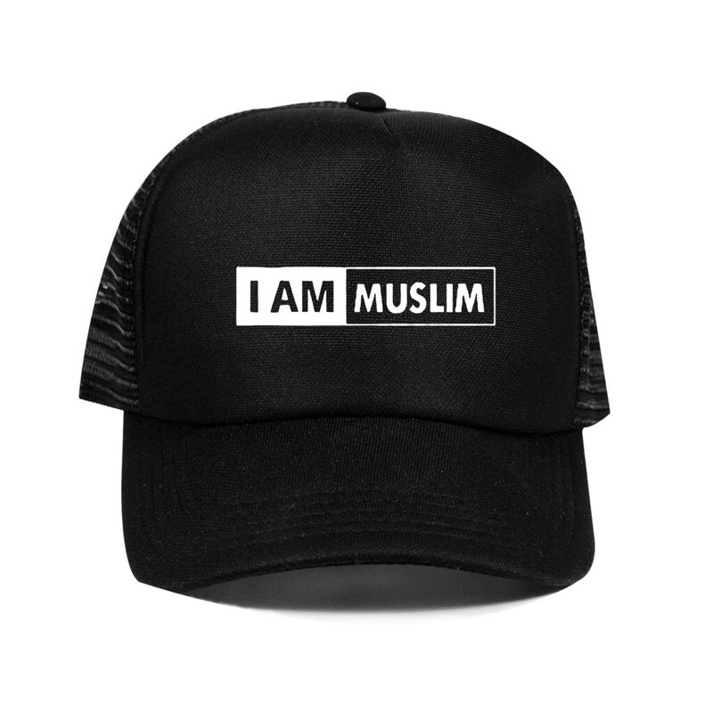 Topi Trucker Custom Design I AM MUSLIM