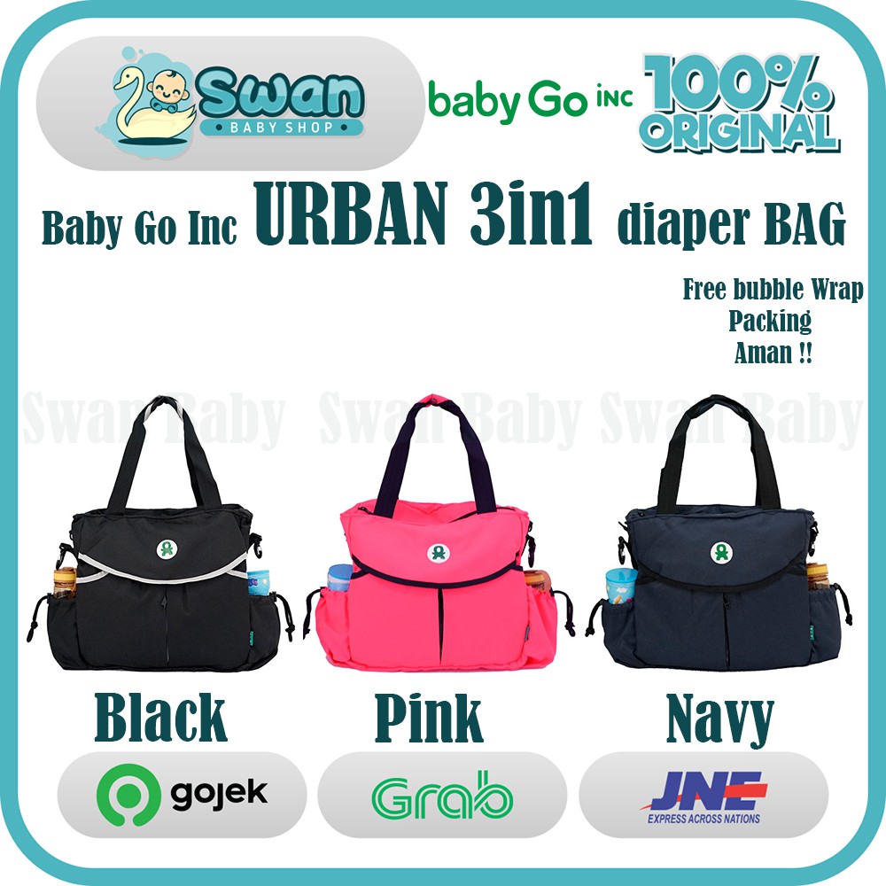 BabyGo Baby Go Inc Urban 3 in 1 Diaper Bag