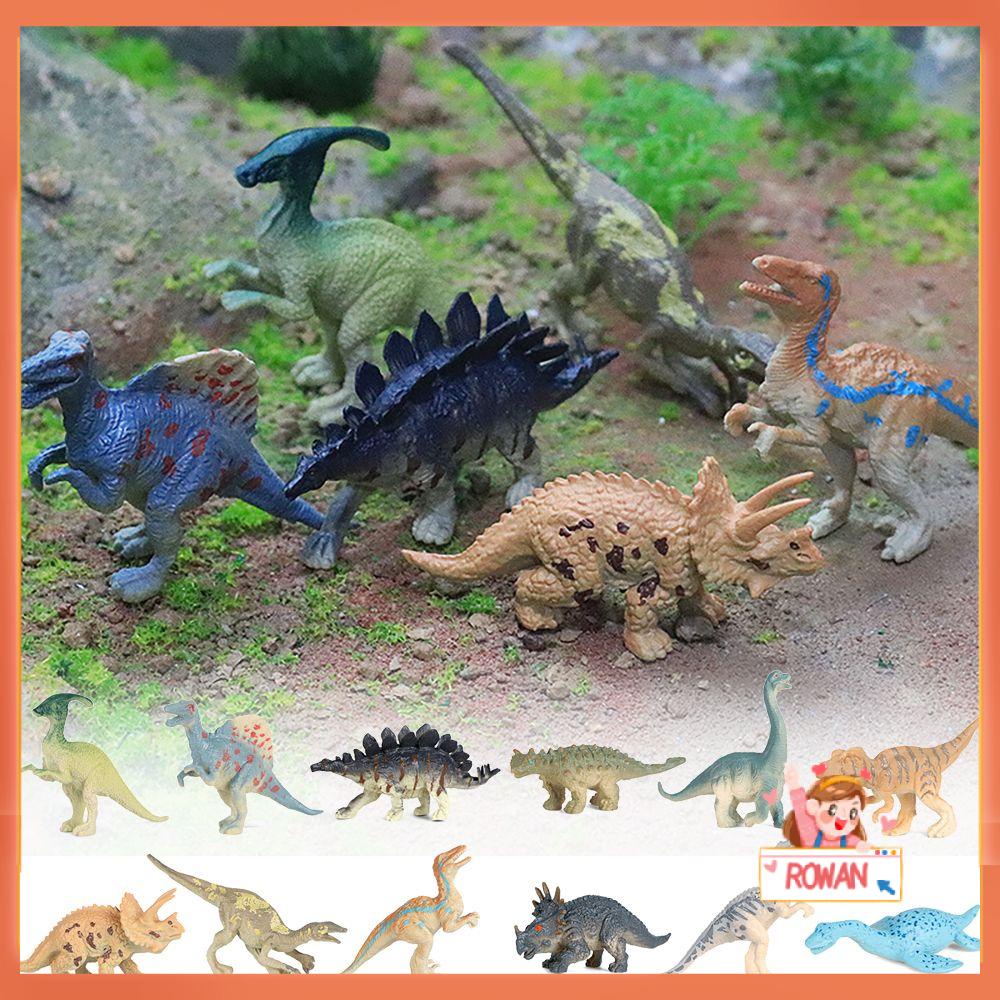 6pcs Model Dinosaurus Triceratops Pterosaurs Untuk Belajar