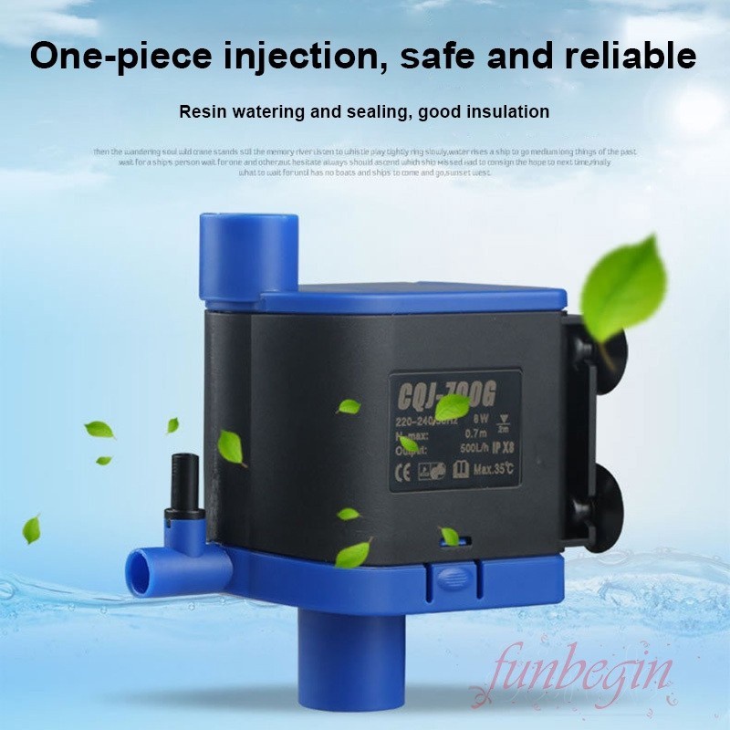 SUNSUN CQJ-700G Submersible Water Pump Filter Pompa Air Celup Aquarium Filter Internal 8Watt 500L/H Pompa Termurah