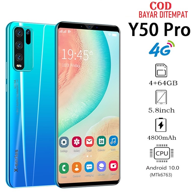 [BANTING HARGA] Y50 Pro (4/64GB) Smartphone