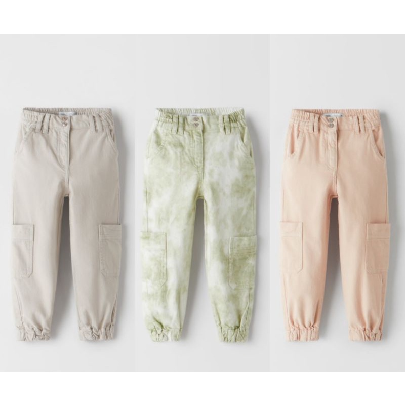 zara girl baggy cargo pants sale