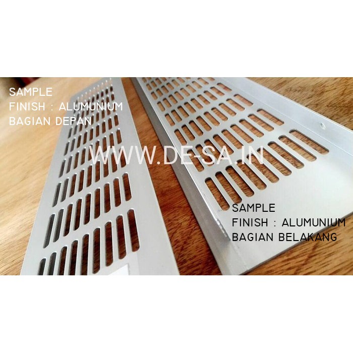 8 X 40 CM Lubang Hawa  Aluminium 80 x 400 MM  -  Ventilasi Persegi Alumunium