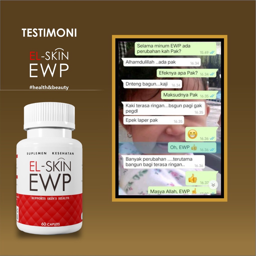 Elskin EWP Kolagen Suplemen Kecantikan Pemutih Seluruh Badan Wanita Dan Pria