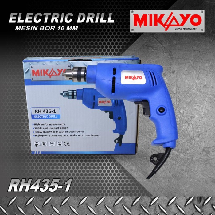 ️PROMO ORIIGINAL!!! MIKAYO ELEKTRIK DRIL 10MM MESIN BOR BOLAK BALIK bor LISTRIK bor Tangan