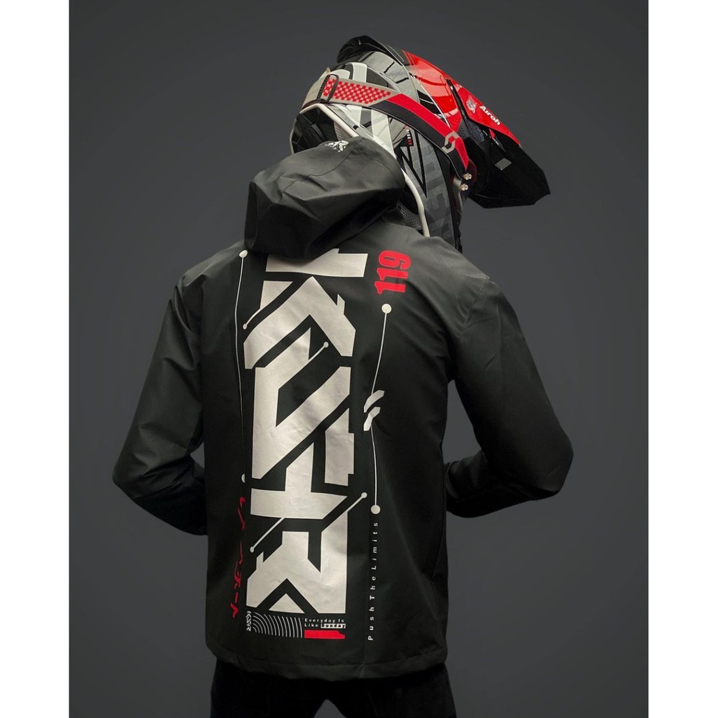 KSR ONEONENINE - RUNNING JACKET PUSH THE LIMIT BLACK