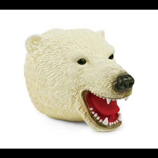 

Dijual Hi Quality Animal Head polar bear Kepala beruang kutub Hand Puppet Limited