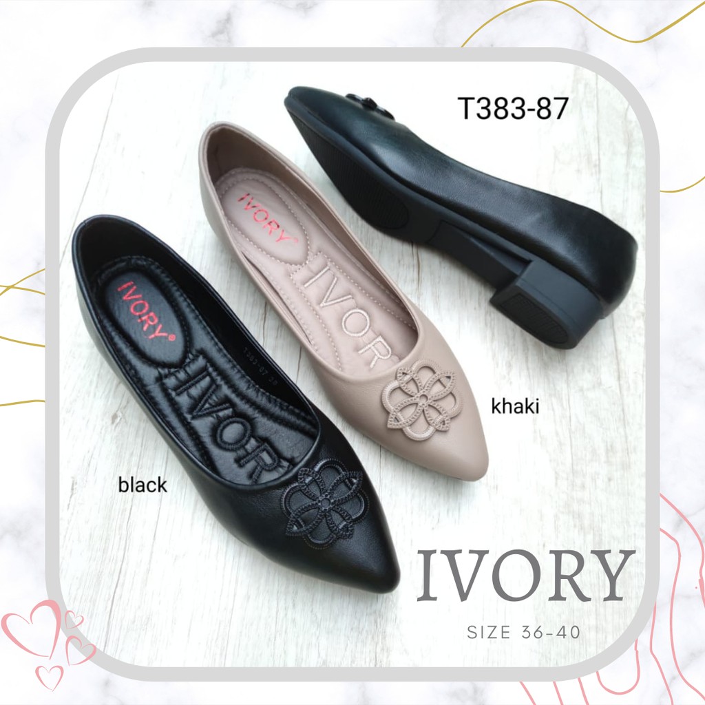 Ivory Sepatu Flat Kerja Wanita T383 87 Shopee Indonesia Ivory Sepatu Flat Kerja Wanita T383 87 Shopee Indonesia