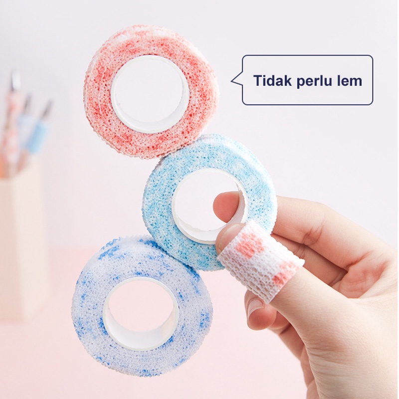 ☀ INDOLAND ☀ Finger Tape Wrist Tape Protective Tape Pelindung Jari Perban Jari Sport Tape Warna Warni Lucu S019