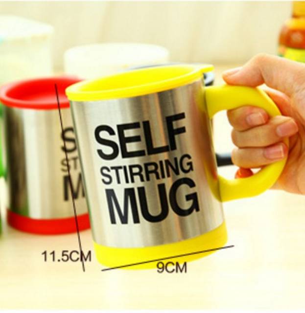 ✅COD SELF STIRRING MUG GELAS MENGADUK OTOMATIS PENGADUK KOPI TEH SENDIRI CANGKIR  STIR KADO UNIK-5
