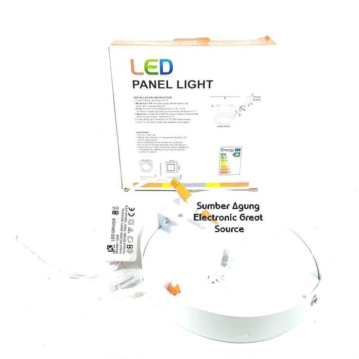 Panel LED 12W Bulat OB KENTLITE Downlight Timbul Lampu Kuning Warm Whi