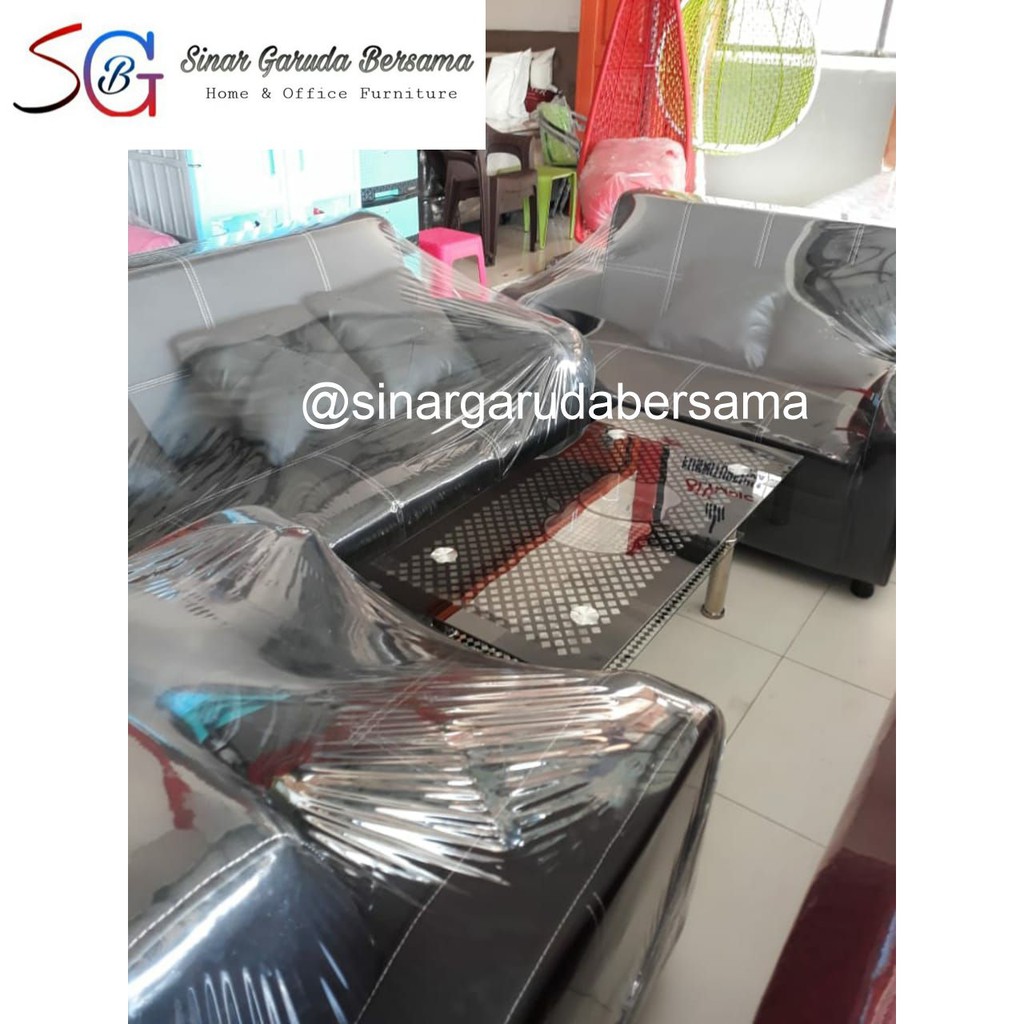 SOFA TAMU 123 / SOFA TAMU EMPUK JUMBO FREE BANTAL + MEJA