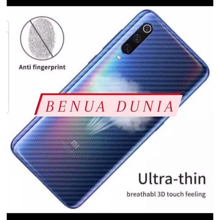 SKIN KARBON REDMI NOTE 2,NOTE 3,NOTE 4/4X,NOTE 5A,NOTE 5A PRIME,NOTE 5PRO ANTI LECET