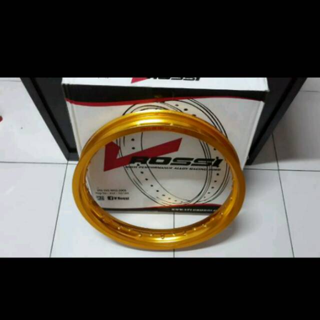 Velg Rossi 215 ring 17 1 Pcs Ready Gold Biru Hitam Silver