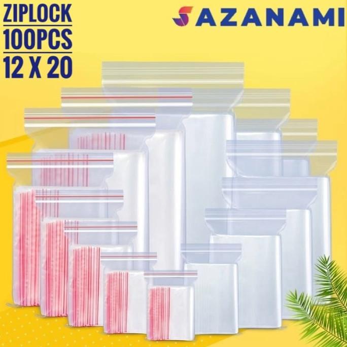 PLASTIK ZIP LOCK 12 X 20 PLASTIK KLIP ZIPLOCK CLIP 12 X 20 100 PCS