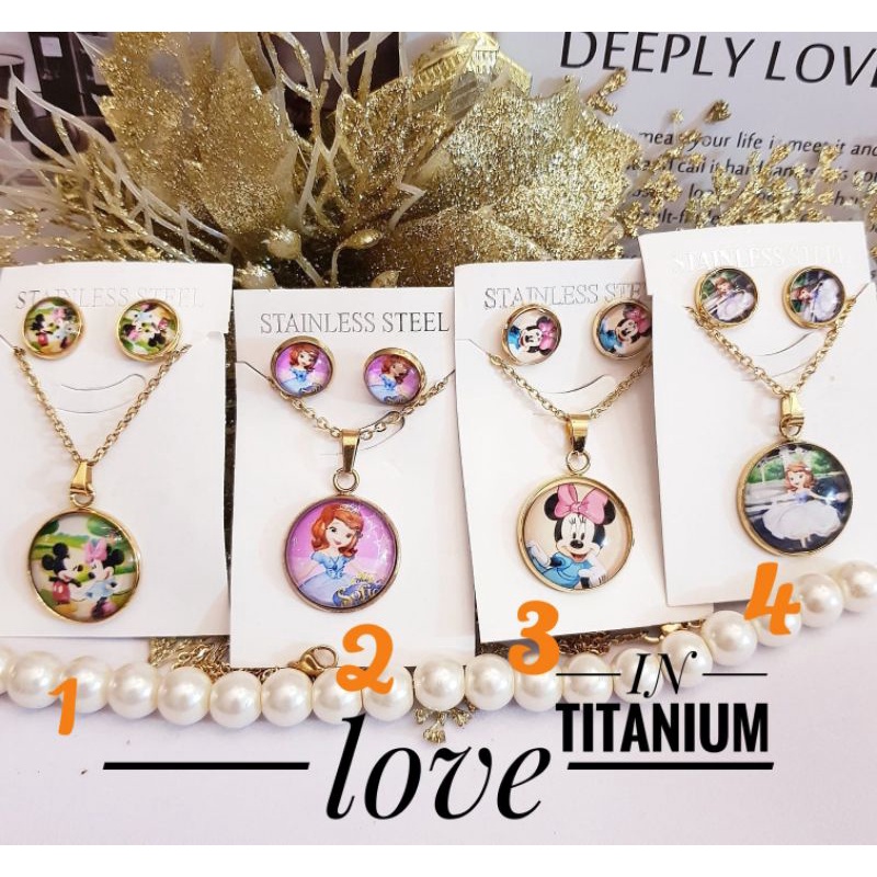 Titanium Set Perhiasan Anak Perempuan Karakter 199222