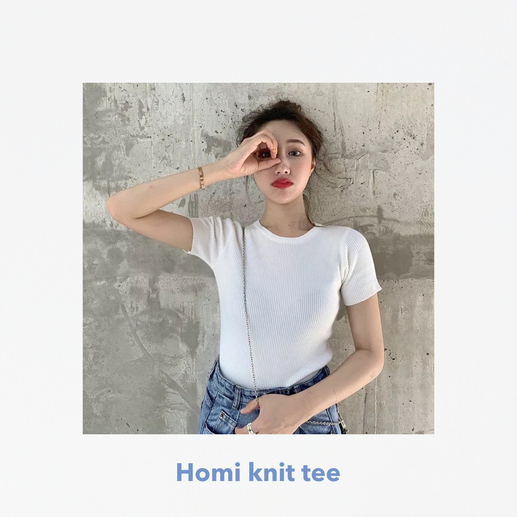 Homi knit tee -Thejanclothes