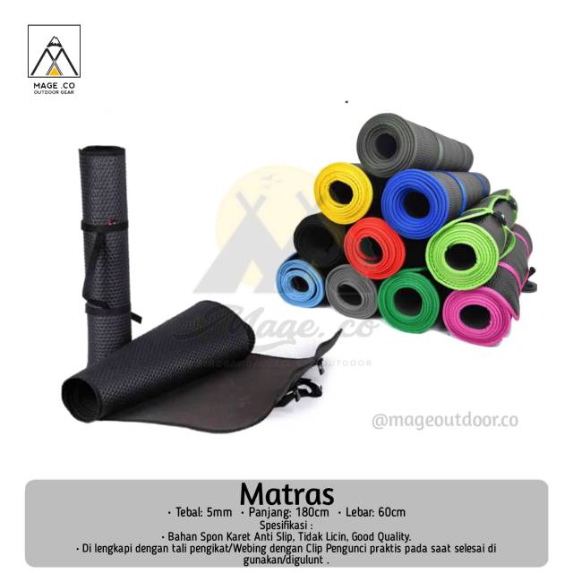Matras Camping Alas Outdoor Tebal Matras Yoga