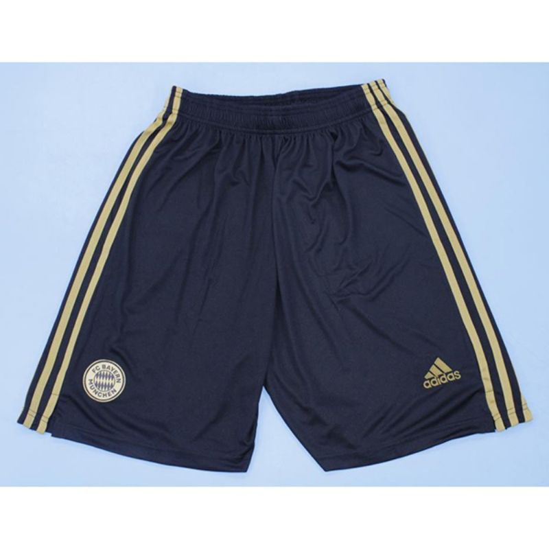Short Celana Bola TERBARU Bayern Munchen Away Black Hitam list Gold 2021/2022 grade ori official