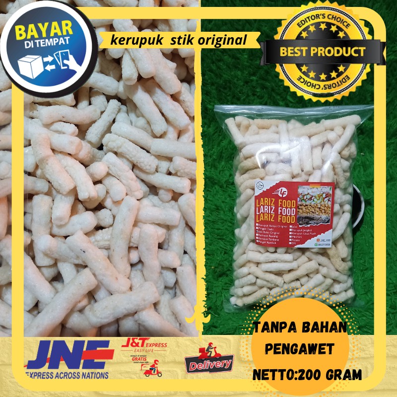 

KERUPUK STIK ORIGINAL MAKANAN RINGAN KILOAN ANEKA CEMILAN SNACK MAKANAN RINGAN CEMILAN TERMURAH !!!!