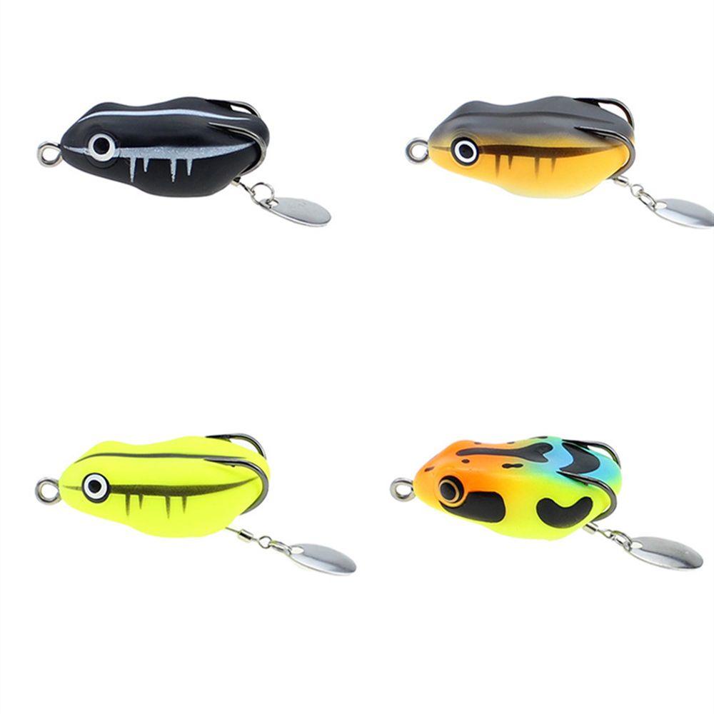 Umpan Pancing Buatan Manusia Hidup Kait Ganda Bass Lures Mengambang Topwater Thunder Frog