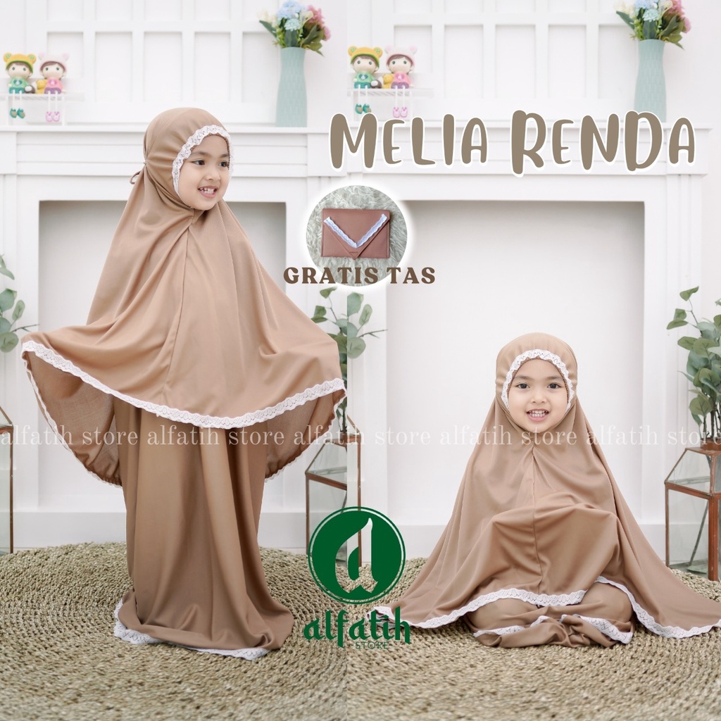 MUKENA ANAK MELIA TRAVELING MUKENAH ANAK 5 TAHUN SAMPAI 8 TAHUN Mukena Bali Anak Mukena Traveling Anak Polos Renda Fashion Muslim Anak Mukena Anak-Anak Terbaru