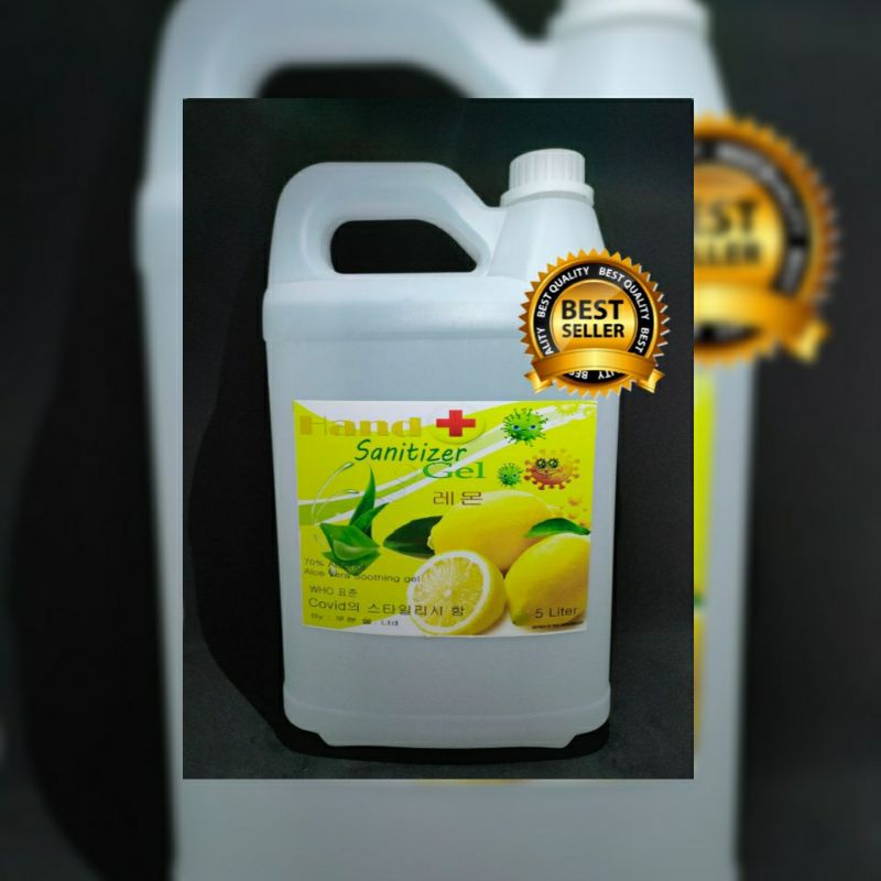 hand sanitizer 5 liter GEL ANTISEPTIK murah wangi aroma jeruk ijin kemenkes