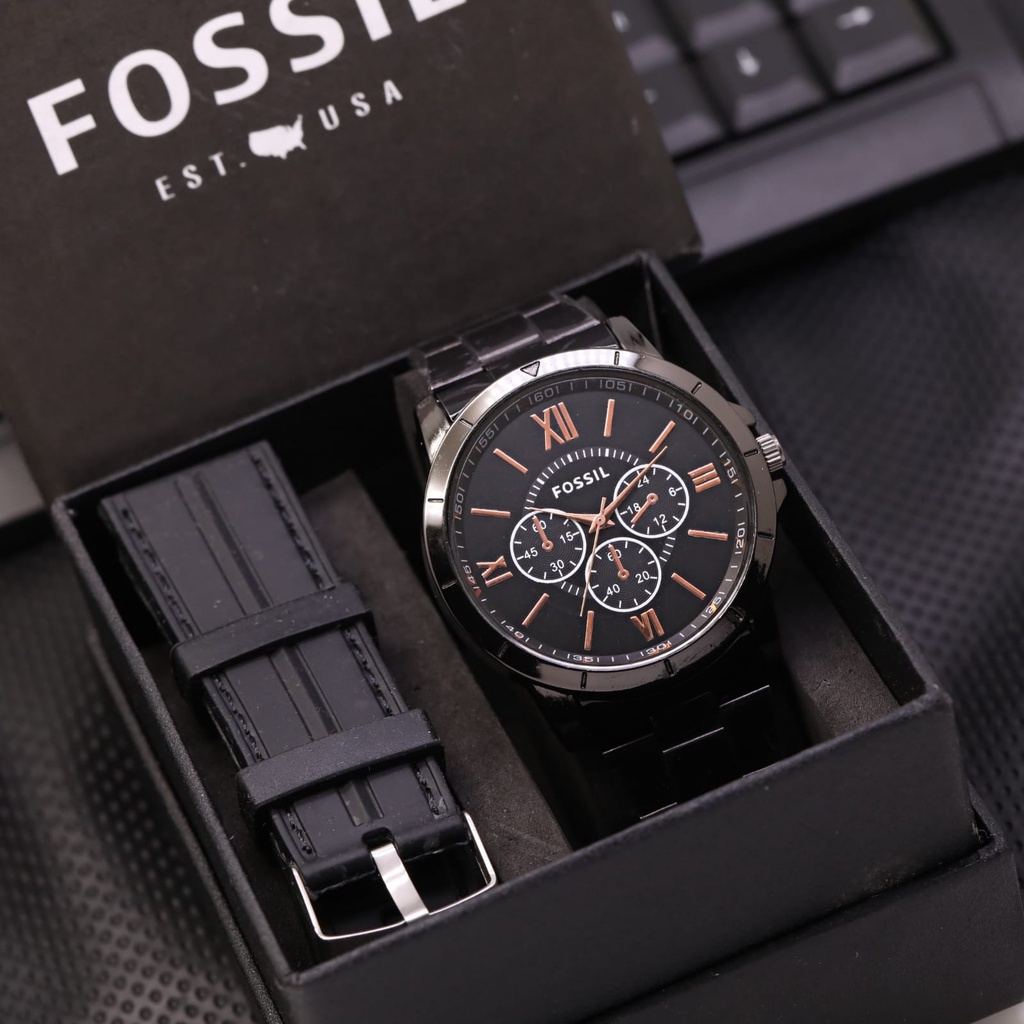 Grosiran Jam Tangan Pria Psa K6 - 4350 Analog Tali Rantai Chrono Variasi Original Garansi 6 Bulan Free Tali Rubber Box Exclusive &amp; Baterai Cadangan (BISACOD)