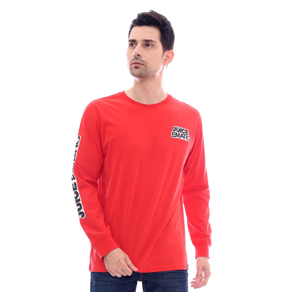 Juice Ematic Kaos Lengan Panjang Pria Merah Yord MSTL24601-RED Planet Surf