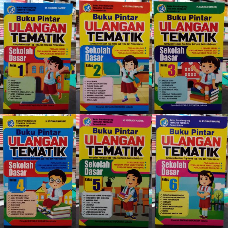 Jual Buku Pintar Ulangan Tematik Sd Kelas 1 2 3 4 5 6 Kurikulum 2013 Orignal Shopee Indonesia