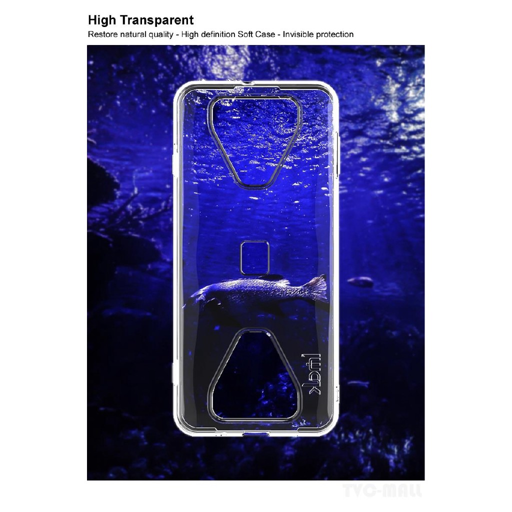 Imak CLEAR Silicone Black Shark 3 Blackshark 3 case casing cover