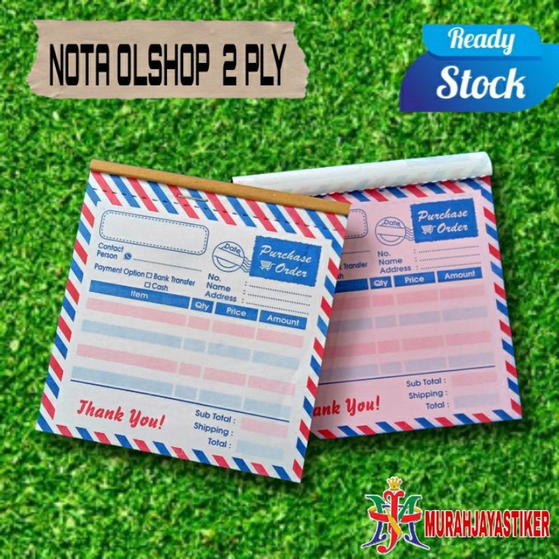 NOTA 2 PLY / NOTA OLSHOP MURAH
