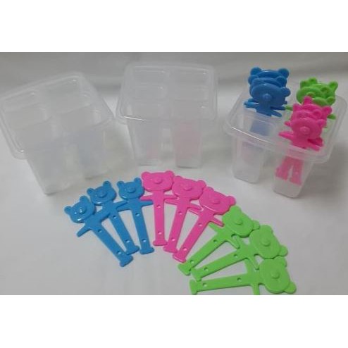 Cetakan Es Lilin / Es Krim Stik / Es Lolipop / Jelly / Agar / Unique dengan Stik