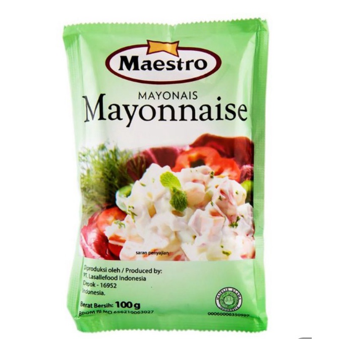 

Maestro Mayonnaise / Salad Dressing Sachet 100g