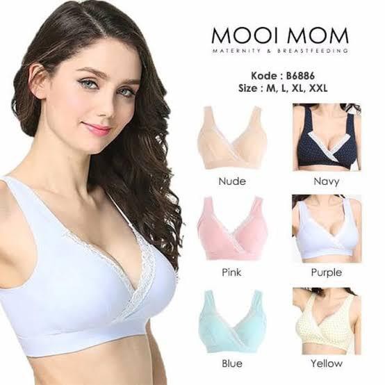 MOOIMOM B6886 CROSSOVER MATERNITY &amp; NURSING BRA