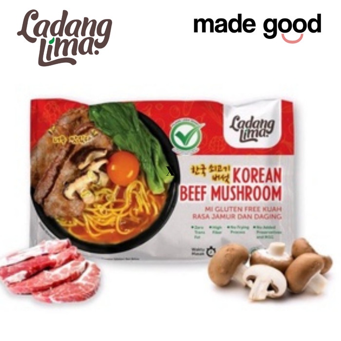 

Ladang Lima Korean Beef Mushroom Noodle Gluten Free 94gr