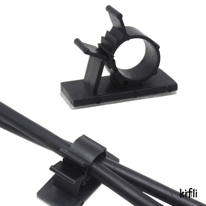 100pcs Holder,Penjepit Kabel,Kawat Dengan Perekat Dapat Disesuaikan,Untuk Rumah Tangga