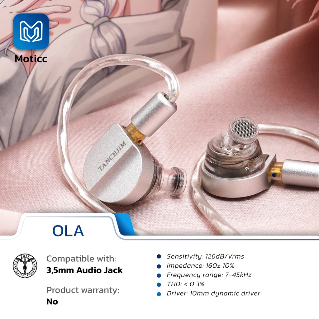 TANCHJIM OLA with Mic DMT4 Dynamic Driver Lightweight Earphone IEM