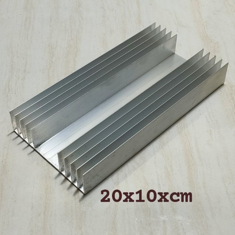 Heatsink Sirip 20 x 10 cm Tebal 2mm Pendingin Power 5 sirip