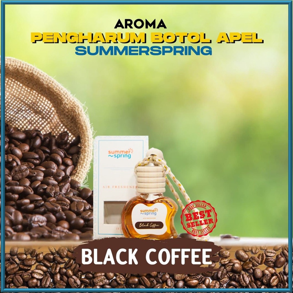 Parfum AC Mobil Aroma Black Coffee Botol Apel Summer Spring Pengharum Mobil Kamar Aromaterapi Segar