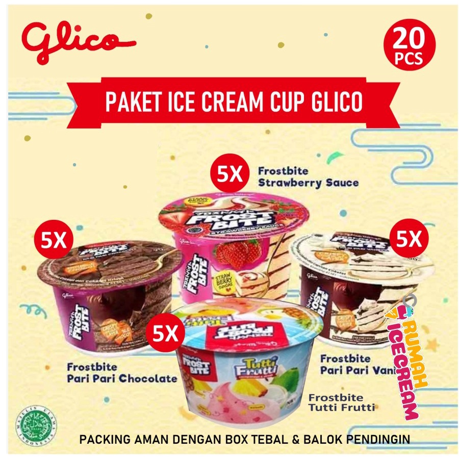 

Es Krim Paket Cup Glico 20pcs