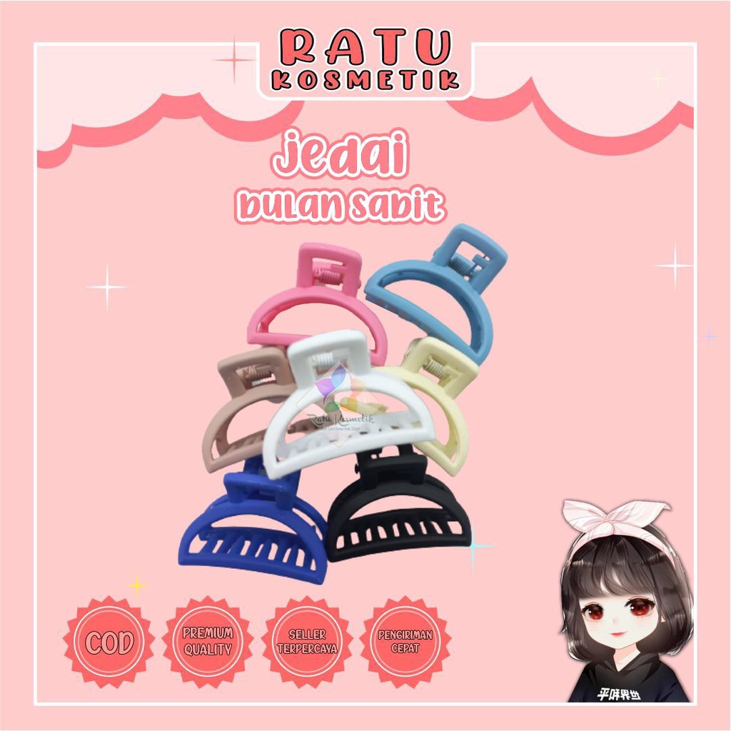 ❤ RATU ❤ Jedai Jepit Rambut Impor Doff | Mutiara Import Besar Kecil | Jedai Bulu | Jedai Korea